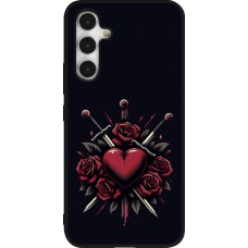 Samsung Galaxy A54 Case Hülle - Silikon schwarz Valentine 2024 gothic love