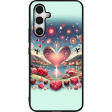 Samsung Galaxy A54 Case Hülle - Silikon schwarz Valentin 2025 Schick
