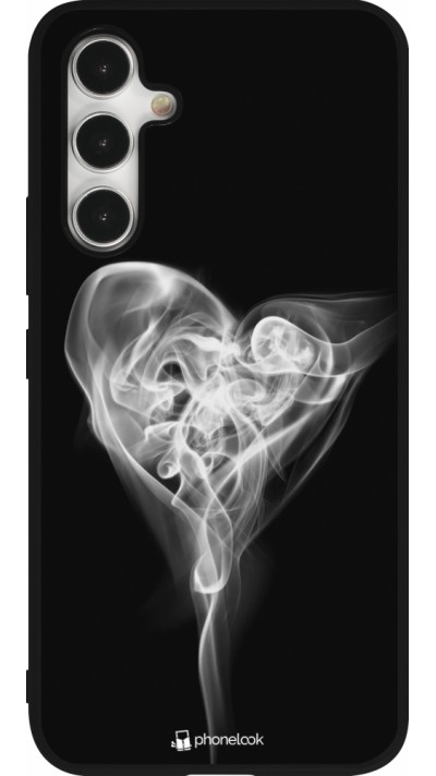 Samsung Galaxy A54 Case Hülle - Silikon schwarz Valentine 2022 Black Smoke