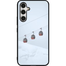 Samsung Galaxy A54 Case Hülle - Silikon schwarz Winter 22 ski lift