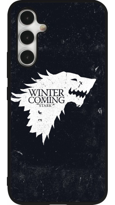 Samsung Galaxy A54 Case Hülle - Silikon schwarz Winter is coming Stark