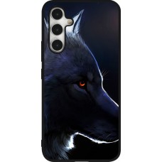 Samsung Galaxy A54 Case Hülle - Silikon schwarz Wolf Shape