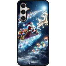 Samsung Galaxy A54 Case Hülle - Silikon schwarz Weihnachten 2023 Verzauberter Weihnachtsmann