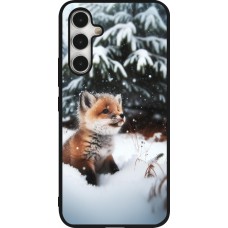 Samsung Galaxy A54 Case Hülle - Silikon schwarz Weihnachten 2023 Fuechslein Tanne