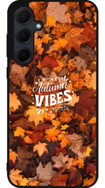 Samsung Galaxy A55 5G Case Hülle - Silikon schwarz Autumn 25 Autumn vibes
