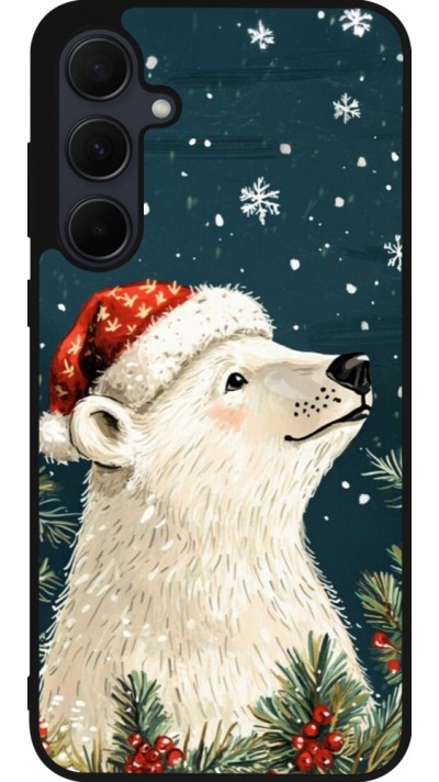 Samsung Galaxy A55 5G Case Hülle - Silikon schwarz Christmas 25 Bear