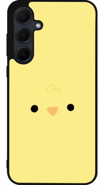 Samsung Galaxy A55 5G Case Hülle - Silikon schwarz Easter 2026 Little chicken
