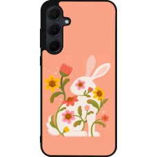 Samsung Galaxy A55 5G Case Hülle - Silikon schwarz Easter 2026 Rabbit collage
