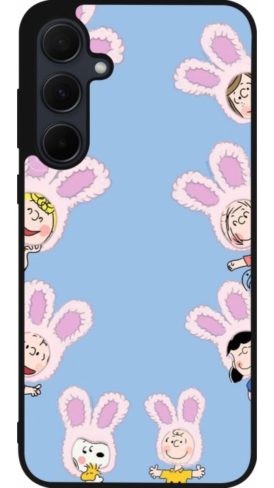 Samsung Galaxy A55 5G Case Hülle - Silikon schwarz Easter 2026 Snoopy