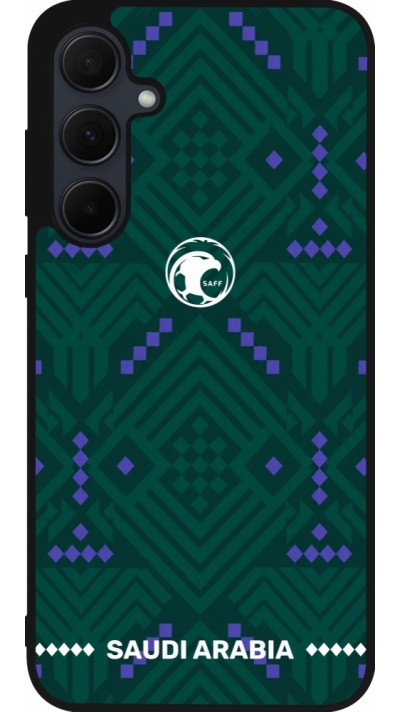 Samsung Galaxy A55 5G Case Hülle - Silikon schwarz Saudi Arabien 2026 personalisierbares Fussballtrikot