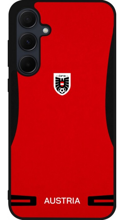 Samsung Galaxy A55 5G Case Hülle - Silikon schwarz O?sterreich 2026 personalisierbares Fussballtrikot