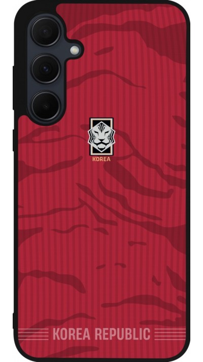 Samsung Galaxy A55 5G Case Hülle - Silikon schwarz Südkorea 2026 personalisierbares Fussballtrikot