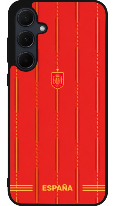 Samsung Galaxy A55 5G Case Hülle - Silikon schwarz Spanien 2026 personalisierbares Fussballtrikot