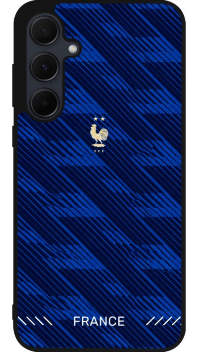 Samsung Galaxy A55 5G Case Hülle - Silikon schwarz Frankreich 2026 personalisierbares Fussballtrikot