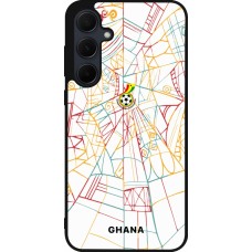 Samsung Galaxy A55 5G Case Hülle - Silikon schwarz Ghana 2026 personalisierbares Fussballtrikot