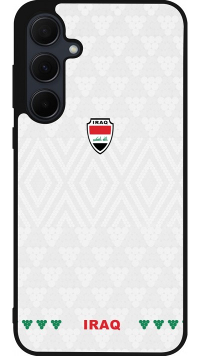 Samsung Galaxy A55 5G Case Hülle - Silikon schwarz Irak 2026 personalisierbares Fussballtrikot
