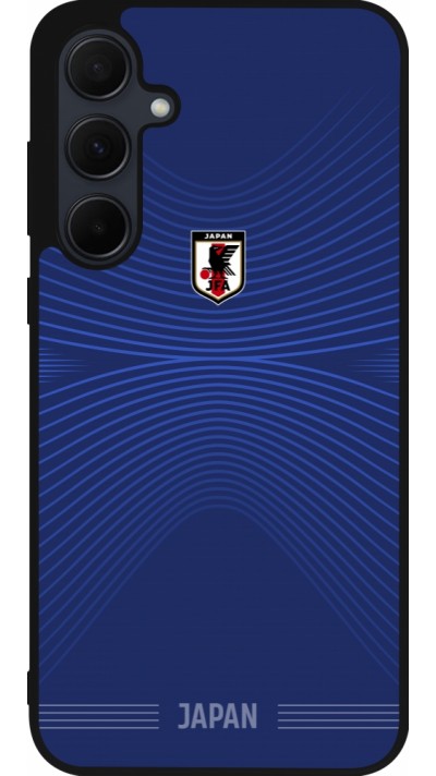 Samsung Galaxy A55 5G Case Hülle - Silikon schwarz Japan 2022 personalisierbares Fussballtrikot