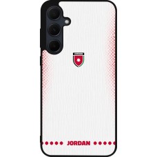 Samsung Galaxy A55 5G Case Hülle - Silikon schwarz Jordanien 2026 personalisierbares Fussballtrikot