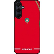 Samsung Galaxy A55 5G Case Hülle - Silikon schwarz Marokko 2026 personalisierbares Fussballtrikot