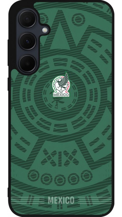 Samsung Galaxy A55 5G Case Hülle - Silikon schwarz Mexiko 2026 personalisierbares Fussballtrikot