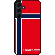 Samsung Galaxy A55 5G Case Hülle - Silikon schwarz Norwegen 2026 personalisierbares Fussballtrikot