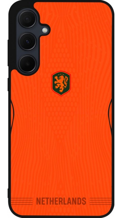 Samsung Galaxy A55 5G Case Hülle - Silikon schwarz Niederlande 2026 personalisierbares Fussballtrikot