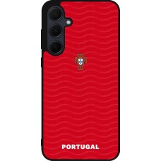 Samsung Galaxy A55 5G Case Hülle - Silikon schwarz Portugal 2026 personalisierbares Fussballtrikot