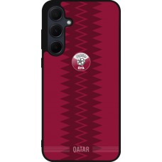 Samsung Galaxy A55 5G Case Hülle - Silikon schwarz Qatar 2026 personalisierbares Fussballtrikot