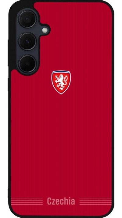 Samsung Galaxy A55 5G Case Hülle - Silikon schwarz Tschechische Republik 2026 personalisierbares Fussballtrikot