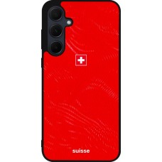 Samsung Galaxy A55 5G Case Hülle - Silikon schwarz Schweiz 2026 personalisierbares Fussballtrikot