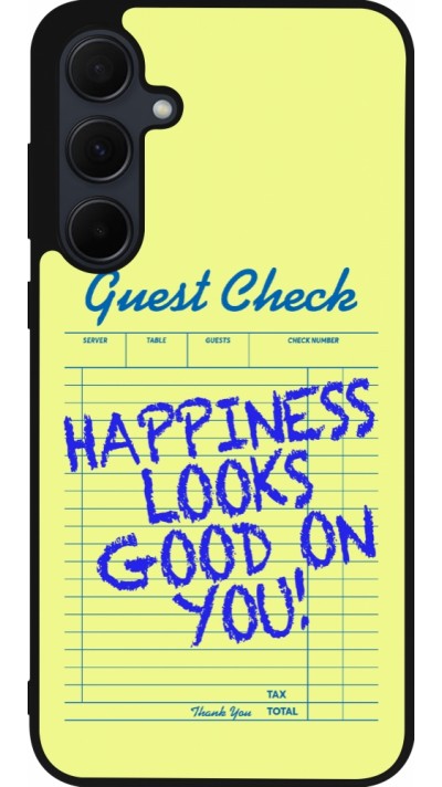 Samsung Galaxy A55 5G Case Hülle - Silikon schwarz Guest check 2026