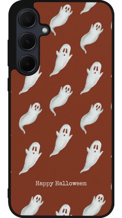 Samsung Galaxy A55 5G Case Hülle - Silikon schwarz Halloween 2025 Pattern of ghosts Samsung Galaxy A55 5G Case Hülle - Silikon schwarz Halloween 2025 Pattern of ghosts