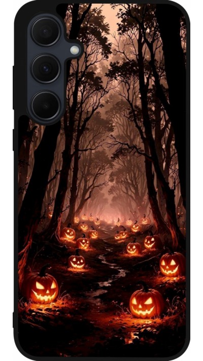 Samsung Galaxy A55 5G Case Hülle - Silikon schwarz Halloween 2025 Road of Terrifying Pumpkins Samsung Galaxy A55 5G Case Hülle - Silikon schwarz Halloween 2025 Road of Terrifying Pumpkins