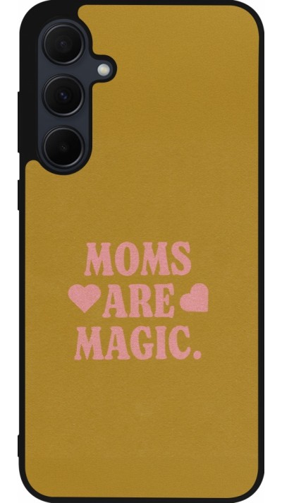 Samsung Galaxy A55 5G Case Hülle - Silikon schwarz Mom 2026 Are Magic