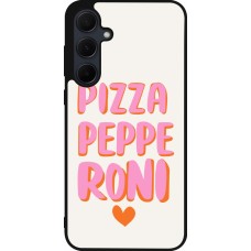 Samsung Galaxy A55 5G Case Hülle - Silikon schwarz Pizza pepperoni 2026