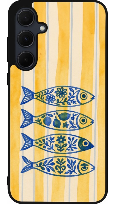 Samsung Galaxy A55 5G Case Hülle - Silikon schwarz Portuguese fish 2026