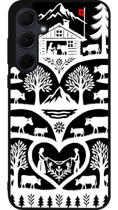 Samsung Galaxy A55 5G Case Hülle - Silikon schwarz Poya Schweiz 2 schwarz