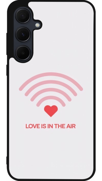 Coque Samsung Galaxy A55 5G - Silicone rigide noir Saint Valentines Day 26 Love is in the air