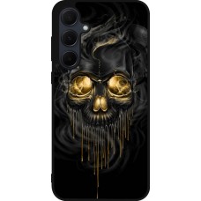 Samsung Galaxy A55 5G Case Hülle - Silikon schwarz Skull 02