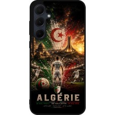 Samsung Galaxy A55 5G Case Hülle - Silikon schwarz Fussball Algerien splash 2026
