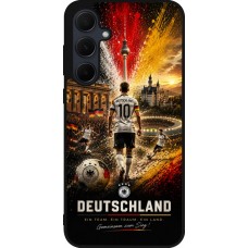 Samsung Galaxy A55 5G Case Hülle - Silikon schwarz Fussball Deutschland splash 2026