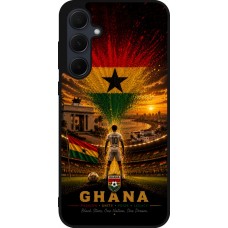 Samsung Galaxy A55 5G Case Hülle - Silikon schwarz Fussball Ghana splash 2026