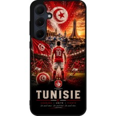 Samsung Galaxy A55 5G Case Hülle - Silikon schwarz Fussball Tunesien splash 2026