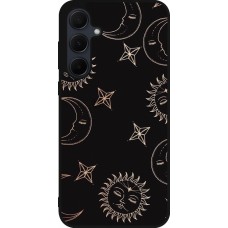 Samsung Galaxy A55 5G Case Hülle - Silikon schwarz Suns and Moons