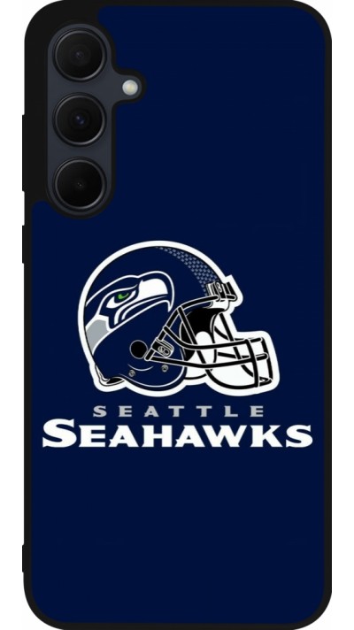 Samsung Galaxy A55 5G Case Hülle - Silikon schwarz Super Bowl 26 Seattle 3