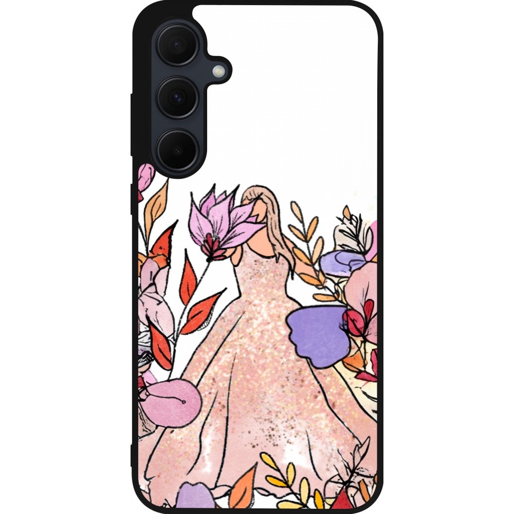 Samsung Galaxy A55 5G Case Hülle - Silikon schwarz Taylor Swift Sketch - White