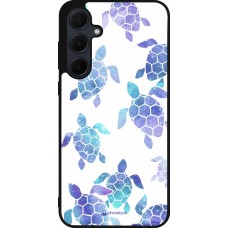 Samsung Galaxy A55 5G Case Hülle - Silikon schwarz Turtles pattern watercolor