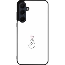 Samsung Galaxy A55 5G Case Hülle - Silikon schwarz Valentine 2024 heat by Millennials