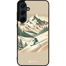 Samsung Galaxy A55 5G Case Hülle - Silikon schwarz Vintage Skiberg