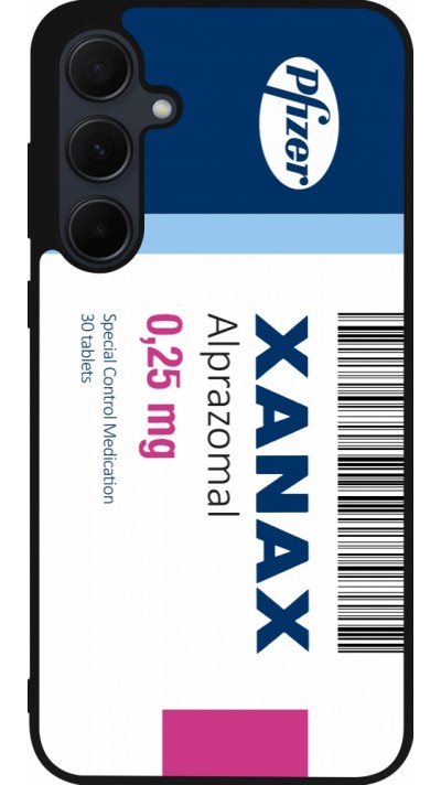 Samsung Galaxy A55 5G Case Hülle - Silikon schwarz Xanax Alprazolam 2025